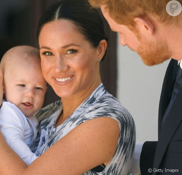 Grávida pela segunda vez, Meghan Markle reuniu marido, príncipe Harry, e filho, Archie, em nova foto do ensaio de gravidez