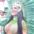 Juju Salimeni é rainha de bateria da X 9 Paulistana no carnaval